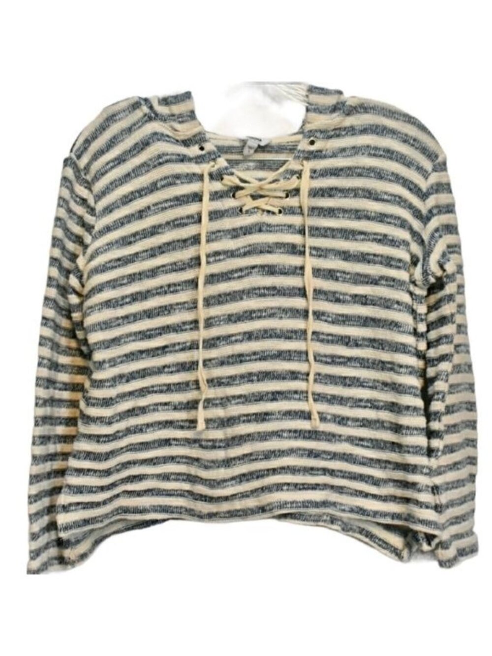 Women's  Sonoma Stripe Cropped Hoodie Sweater L